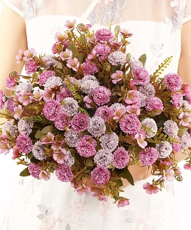 Artificial Flowers Silk Lilac Bouquet
