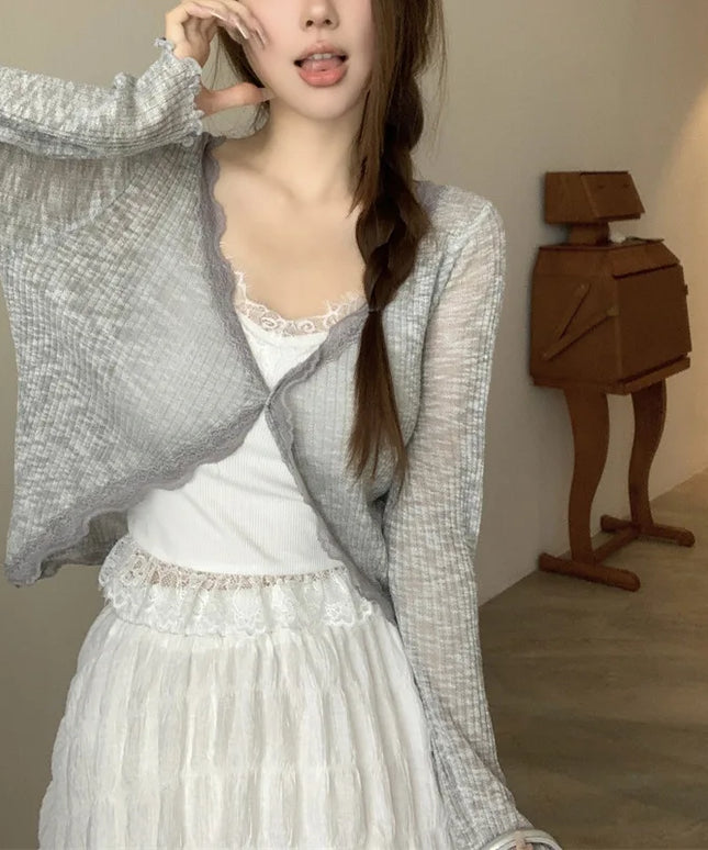 Korean Short Sleeve Open