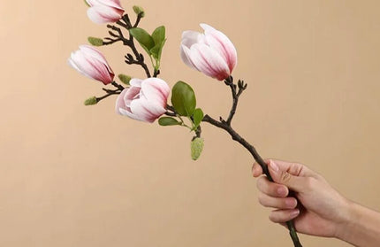 Film Feel Magnolia Bouquet Faux Flower Branch