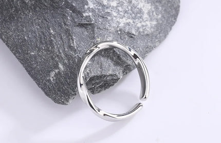 925 Sterling Silver Simple Twisted Wire Rings