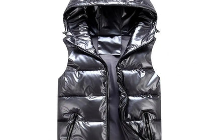 Bright Color Pockets Cotton Padded Vest