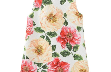 Rose Printing Children Costumes