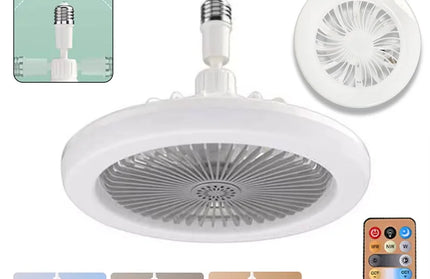 2 In 1 Ceiling Fan Lamps 3 Speeds Adjustable E27 Base Infinitely Dimmable