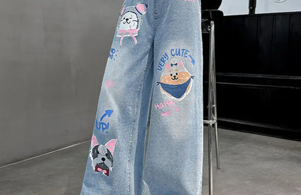 Fashion Wide Leg Denim