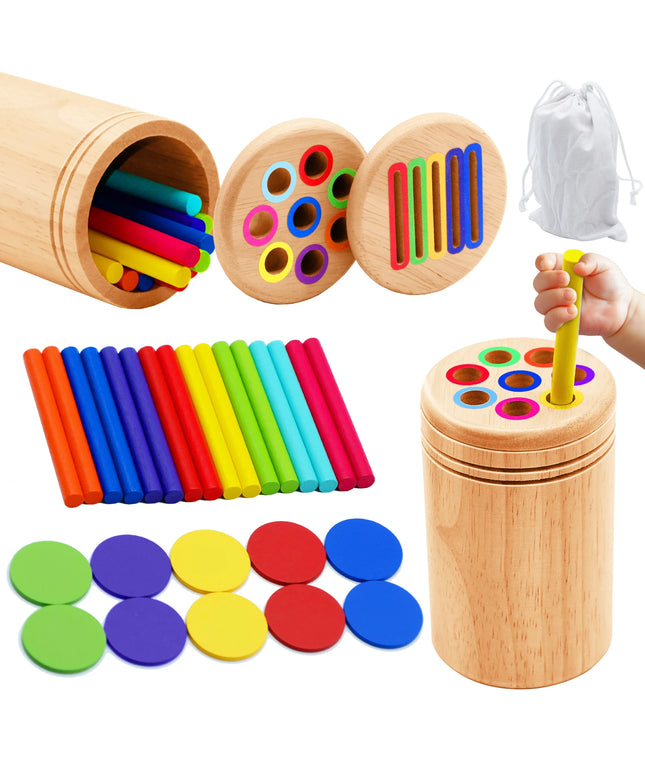 Montessori Wooden Toys Color Sorting