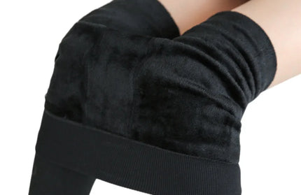 Warm Leggins Solid Color Velvet