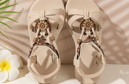 Floral Sandals - Vintage Boho