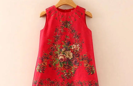 Rose Printing Children Costumes