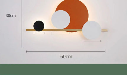 Living room wall lamp decoration