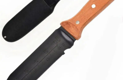 Garden Knife,7" Stainless Steel Blade, Wooden Handle