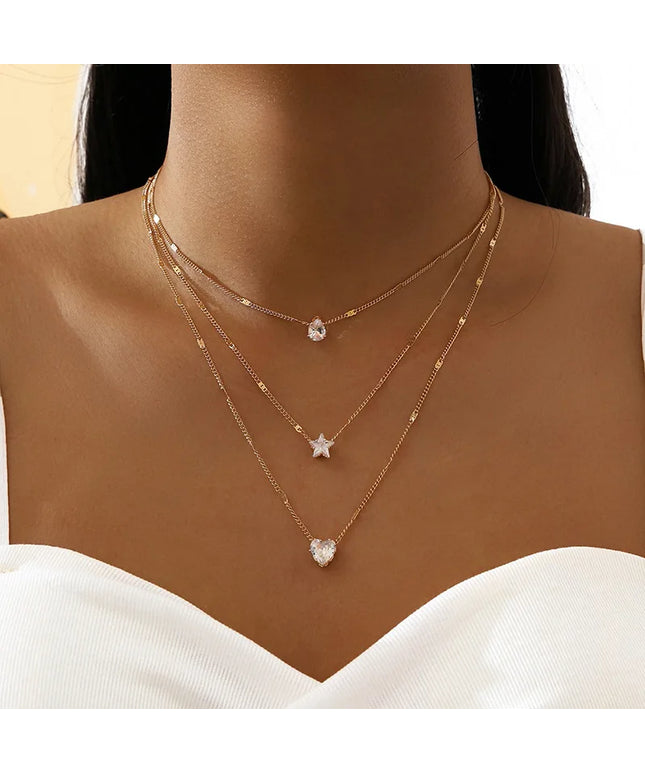 Trendy Zircon Pendant Necklace