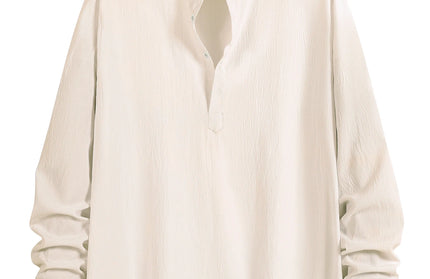 Versatile Stand-Up Collar Shirt