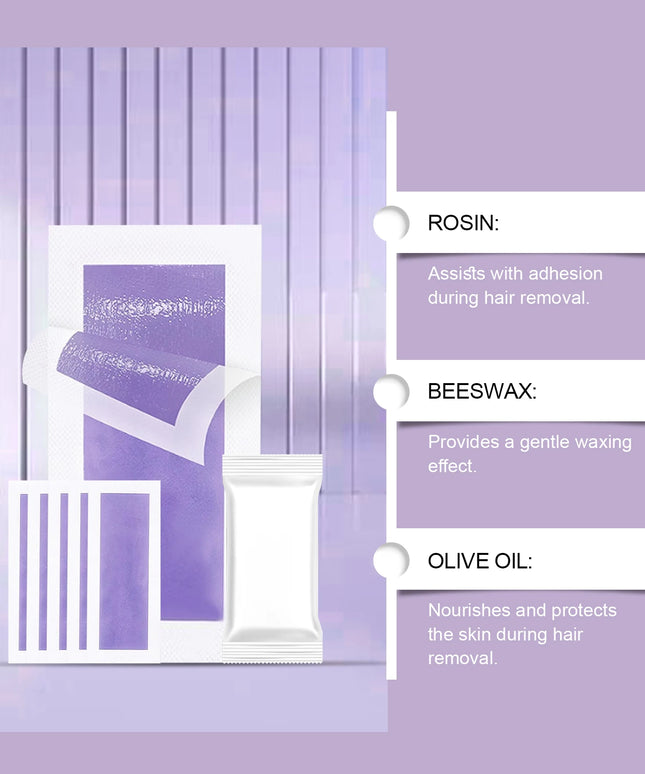 1 Box Of 20 Body Wax Strips * 20 Facial Wax Strips * 10 Wipes