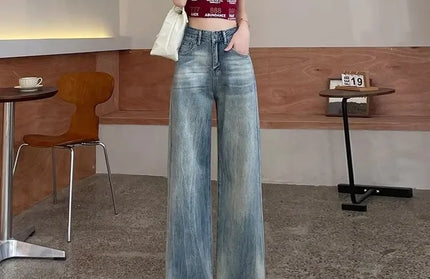 Wide Leg Straight High Waist
