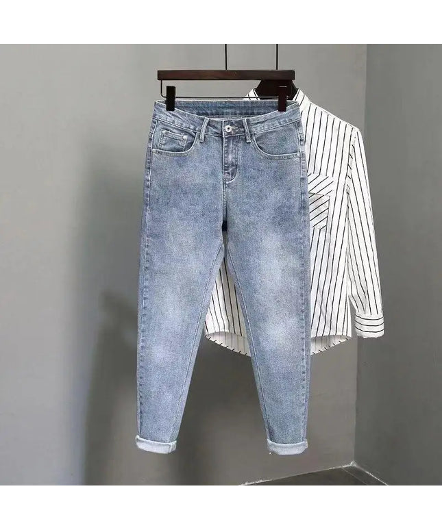Wear Stretch Elastic Retro Casual