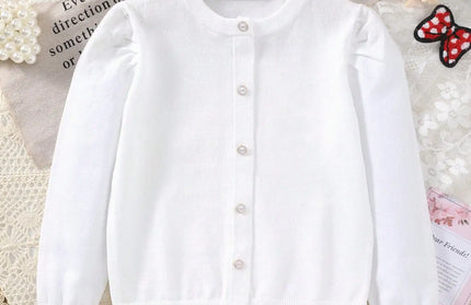 Girls Autumn Solid Casual Top