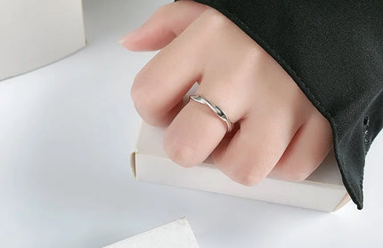 925 Sterling Silver Simple Twisted Wire Rings