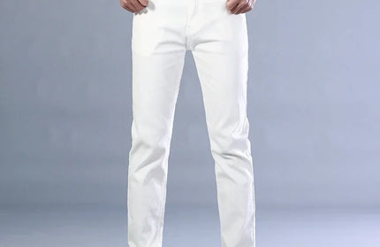 Men's Jeans Pure White Fashion