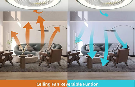 52CM  Ceiling Fan Light Lamp 220V APP +Remote Control Fans