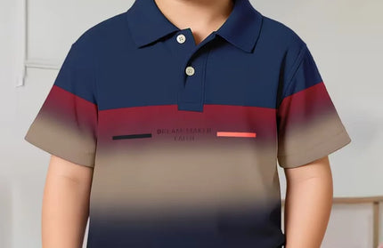 Children's Striped Polo Shirt Boy