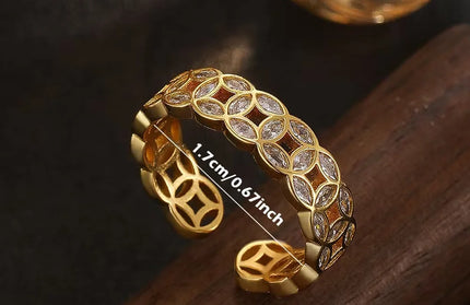 A coin ring for women