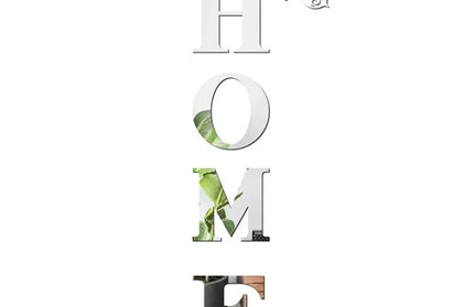 HOME Home Logo 3D Mirror Wall Sticker