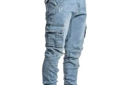 Men Street Elastic Denim Jeans