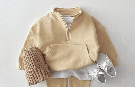 Cotton Tops Jacket Pants Suit