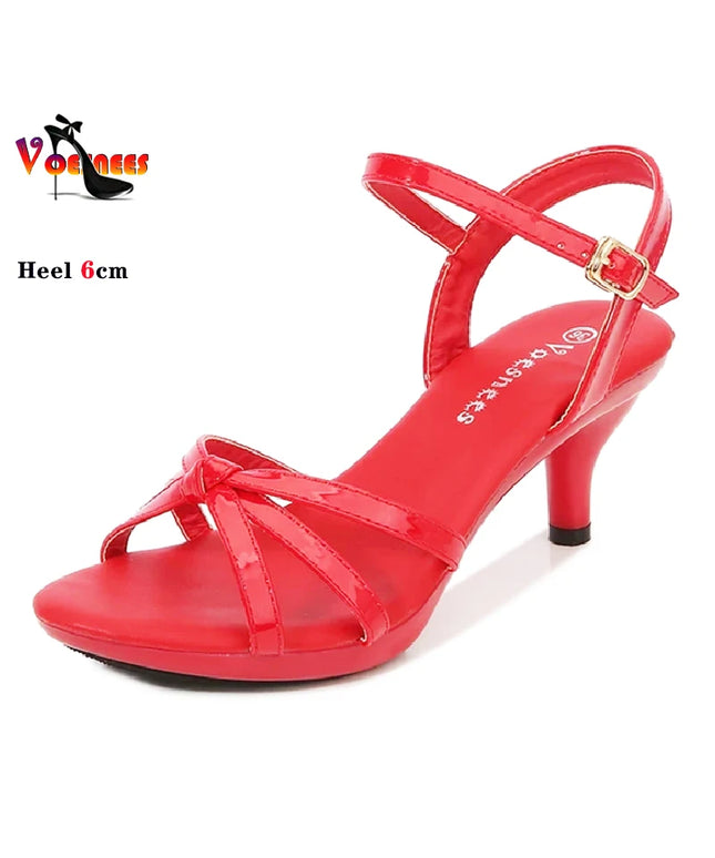 Voesnees Women Thin Heel Summer Sandals
