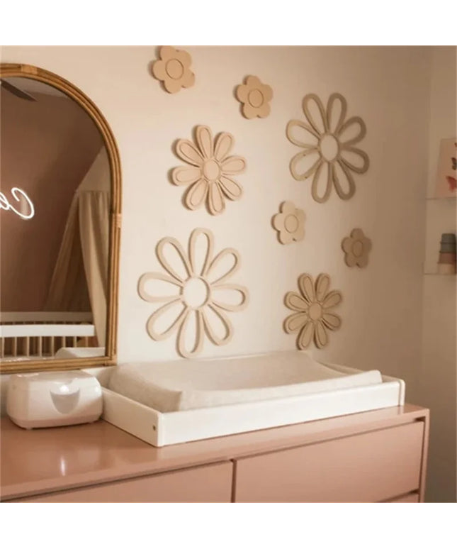 Ins Wooden Daisy Wall Flowers Nursery Decor