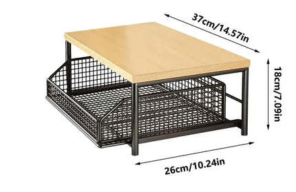 Storage Rack Standing Shelf with Drawer