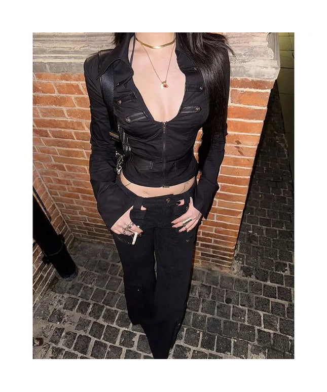 American Vintage Zip Up Blouse