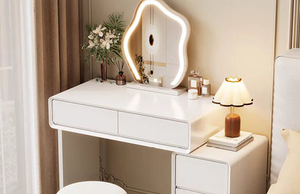 Bedroom Women Dressing Table Luxury Wood Storage