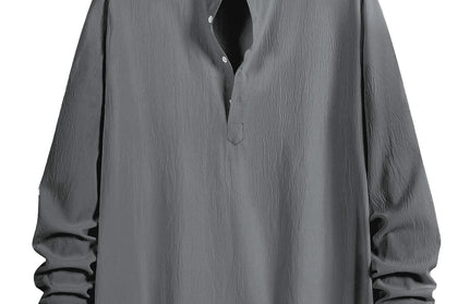 Versatile Stand-Up Collar Shirt