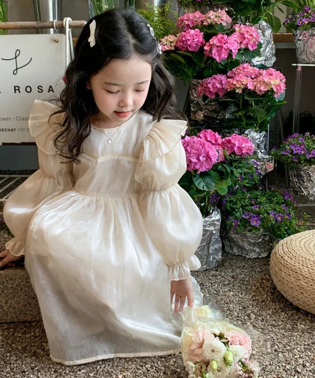 Pearl Collar Gown Birthday Clothing