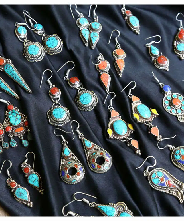 Vintage Hand Earring Pair