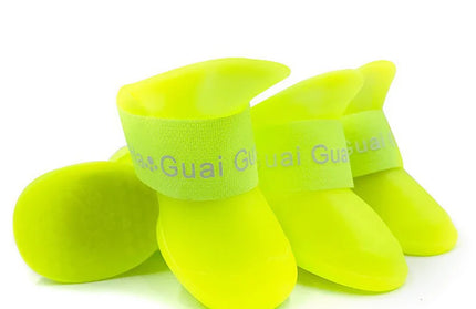Pet silicone rain shoes