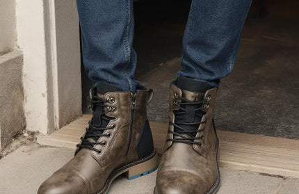 Men Boots Fashion Retro 2026
