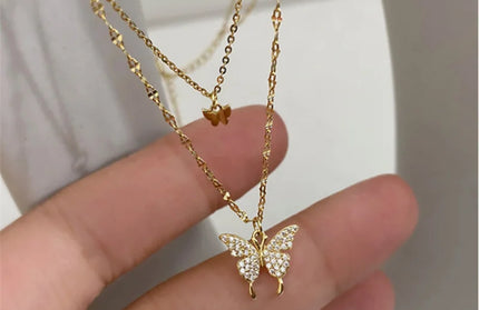 Two Round Shaped Necklaces Female