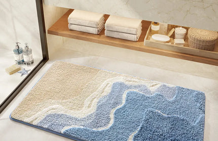 Bathroom Mat, Absorbent Anti Slip, Dirt Resistant Door