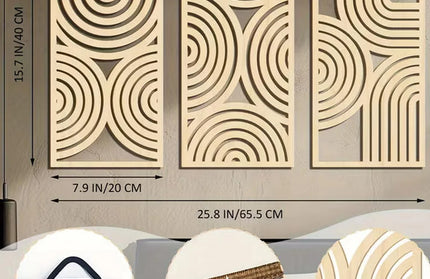3pcs Wall Art Living Room Decor