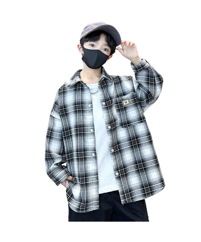 Classical Black White Color Plaid