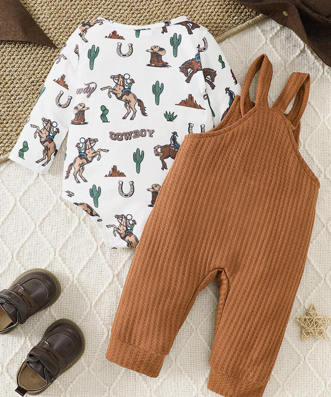 American Retro Western Two-Piece Set