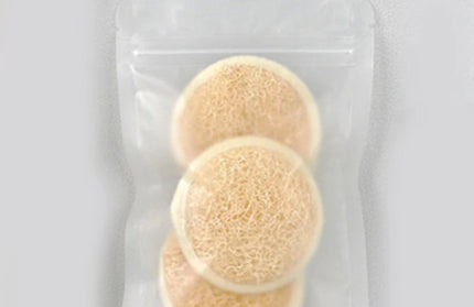 3/6/10 PCS（ Natural loofah puff ）Face Wash Puff
