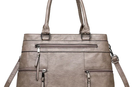 High Quality Leather Top-Handle Bag