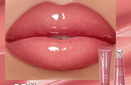 QIBEST Mirror Pearl Lipgloss Long Lasting Moisturizing Lipstick.