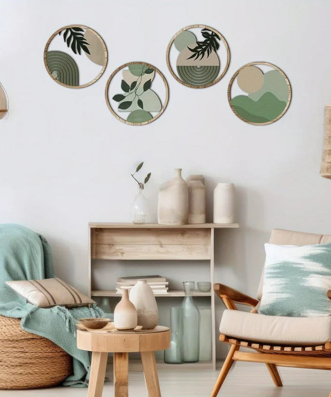 4 Bohemian Wall Art Set