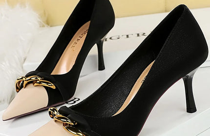 Western Style Party Women Shoes 7cm Thin High Heel
