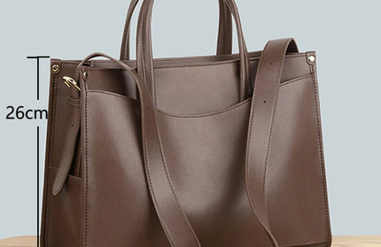 Genuine leather designer shoulder bag