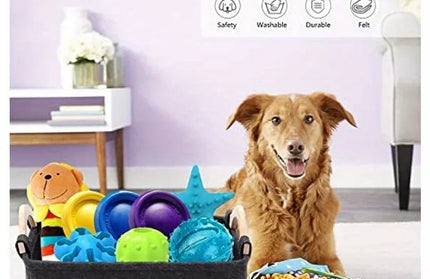 Felt pet toy box